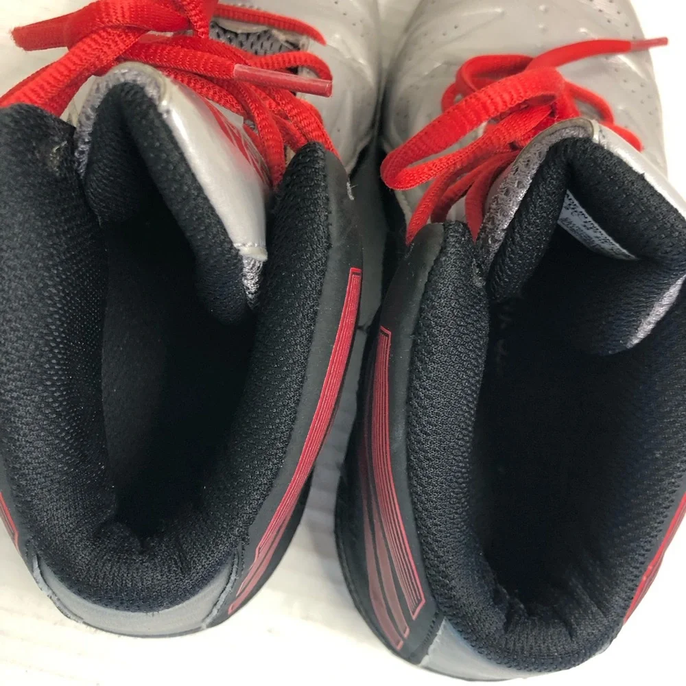 Adidas Sneakers Boys Size 3 Next Level Speed 2 Basketball Shoes Silver Black
